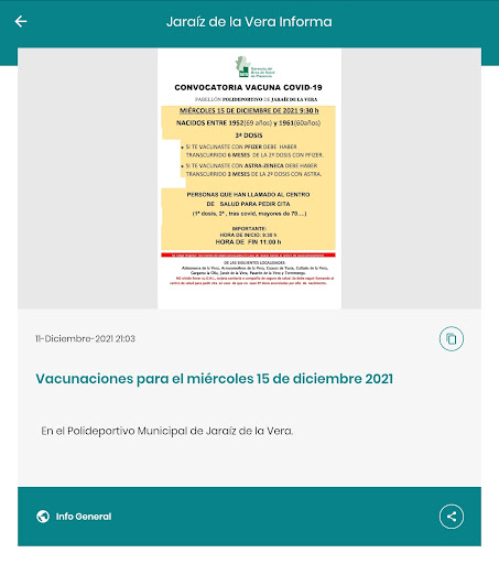 Jaraíz de la Vera Informa Screen 3
