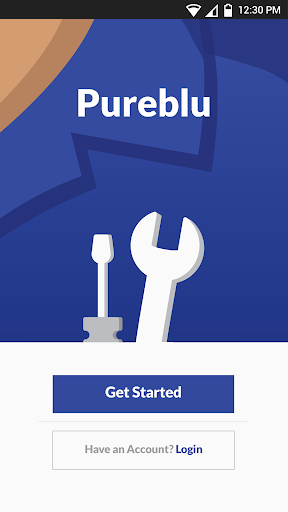 Android application Pureblu Technician screenshort