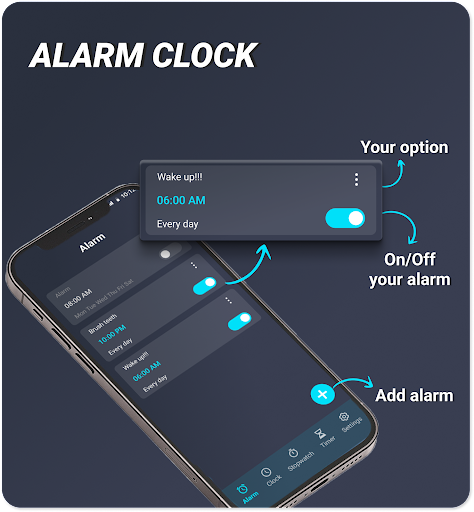 Android application Alarm Clock & Timers screenshort