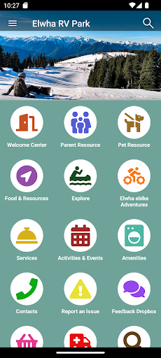 Android application Elwha RV Park & Campground screenshort