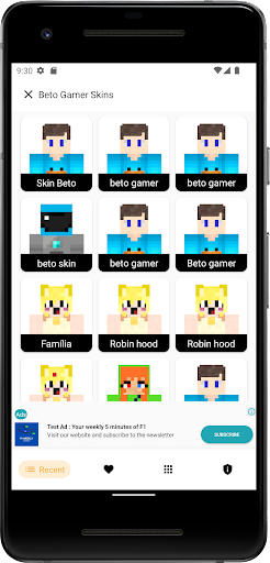 Beto Gamer Skins for Minecraft Screen 3