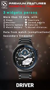 Driver Watch Face Captura de pantalla