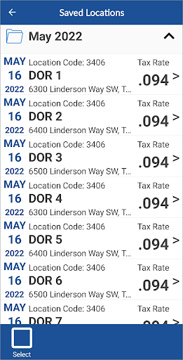 WA Sales Tax Rate Lookup screenshot 6