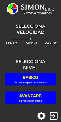 Android application Simon Dice VAC screenshort