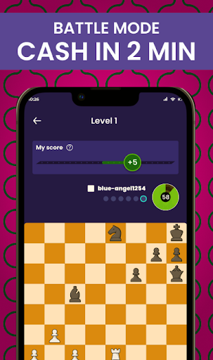 Ziffi Chess: Win cash in 2 min 2