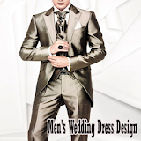 Design wedding dress man icon