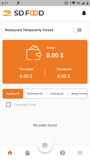 Android application SD Food Restaurant screenshort