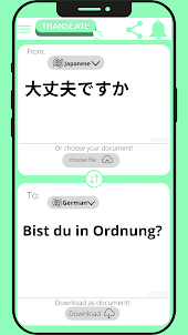 German - Japanese translator
