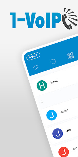 Android application 1-VoIP Softphone screenshort