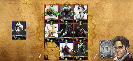 Android application Triple Cards Trading Card Game screenshort