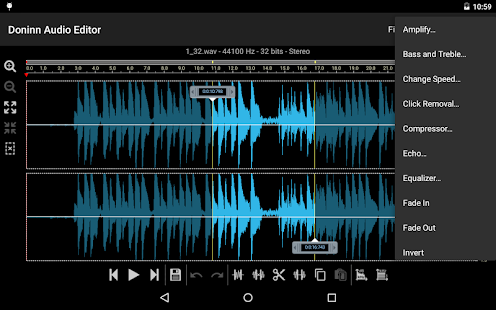 Doninn Audio Editor Screenshot