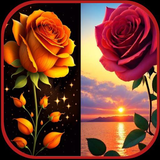 hd flowers wallpapers logo