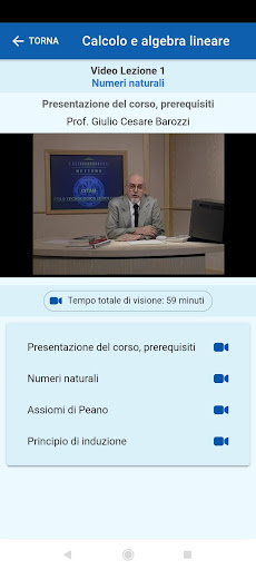 Android application Uninettuno screenshort