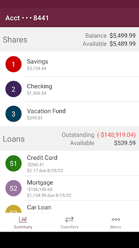 Diversified General FCU Screen 2