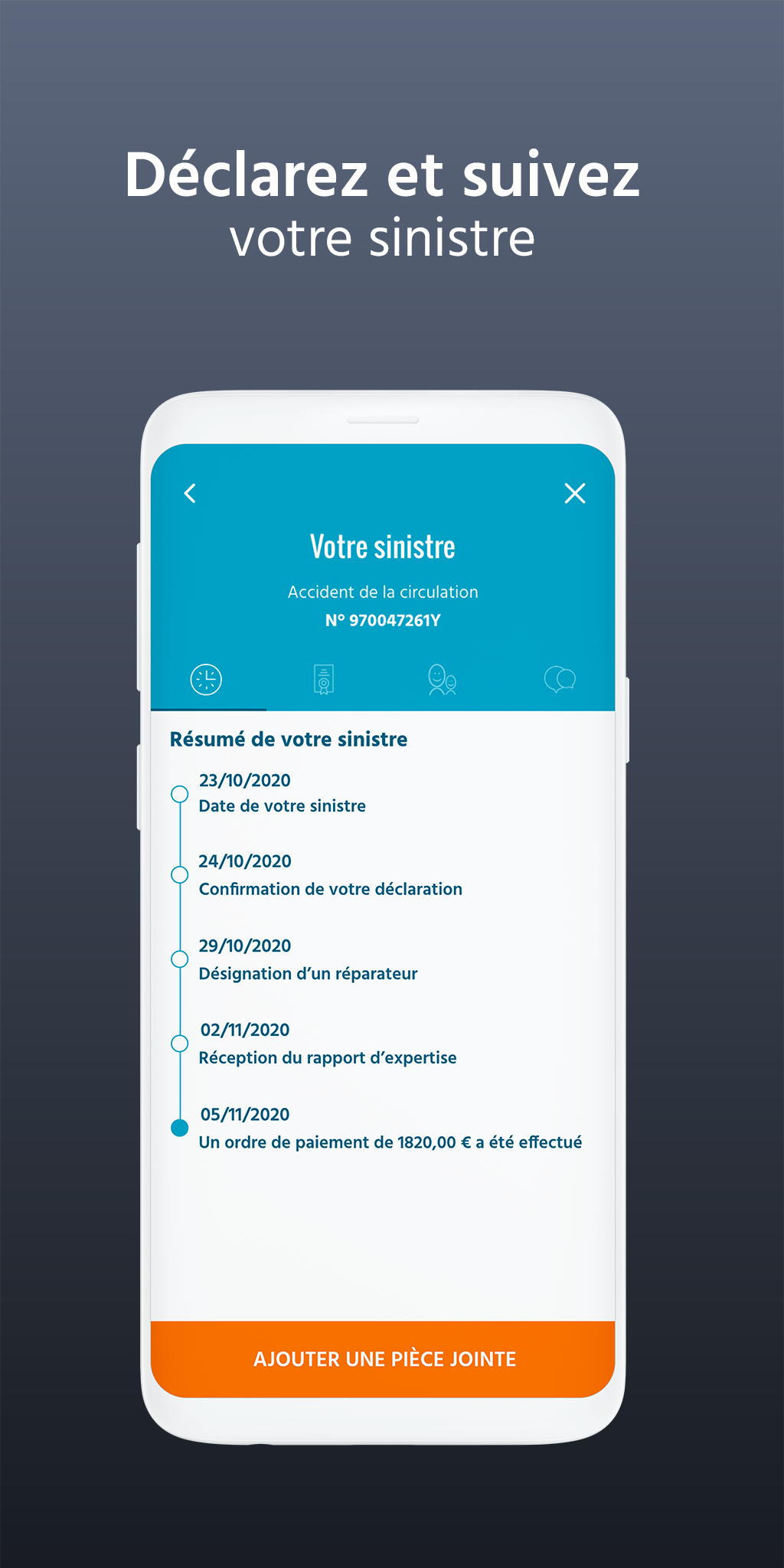 Android application GMF Mobile - Vos assurances screenshort