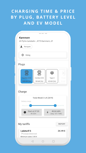 Chargeprice: EV map & prices Screen 3