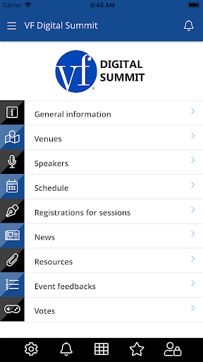 Android application VF Digital Summit screenshort