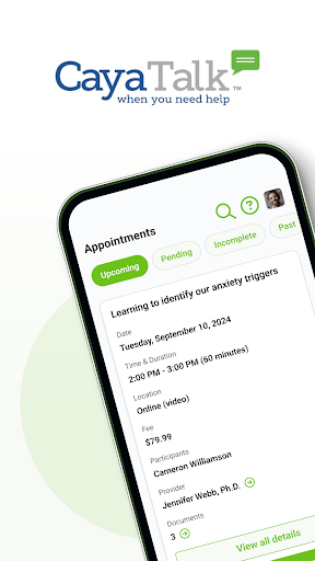 Android application Caya Talk screenshort