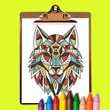 Wolf Coloring Book for Adults 2020 icon