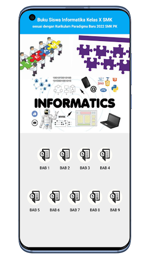 Android application EduBuk Informatika Kelas X screenshort