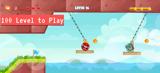 Android application Bounce Ball 4: Red Season 4 screenshort