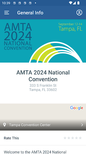 Android application AMTA National Convention screenshort