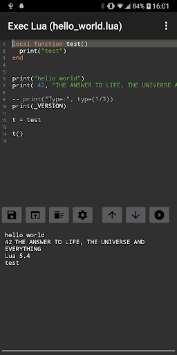 Exec Lua - Lua IDE & HTTP/MQTT Screenshot 1 - AppWisp.com