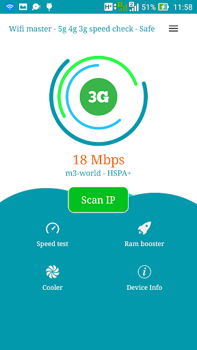 Wifi master - 5g 4g 3g speed check - Safe