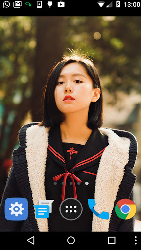 Android application asian girl wallpaper screenshort