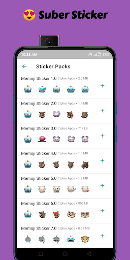 Memoji Cartoon Stickers for WA Screen 3