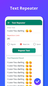Text Repeater & Text Scanner