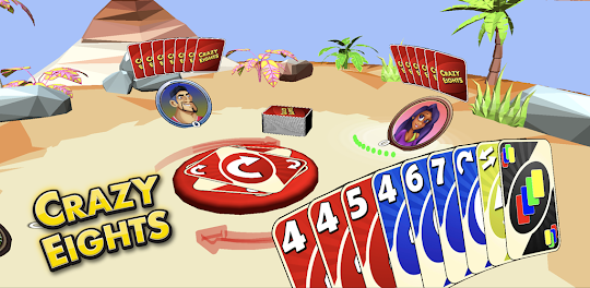 Crazy Eights 3D Jogo de cartas