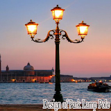 Design of Park Lamp Pole icon