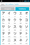 screenshot of Japanese Study (hiragana)