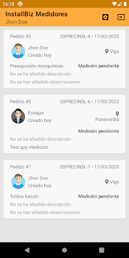 Installbiz Medidores Screen 2
