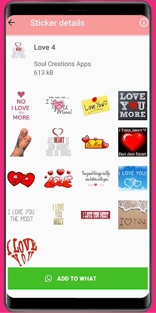 Captura de Pantalla 9 WASticker - Pegatinas de amor android