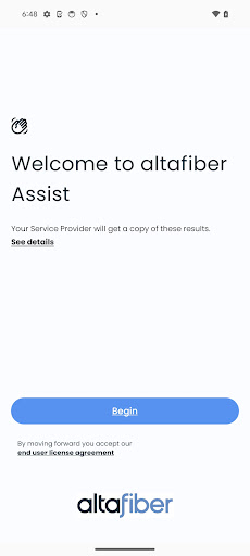 Android application altafiber Assist screenshort