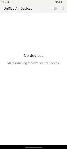 Android application SIMATIC Unified Air screenshort