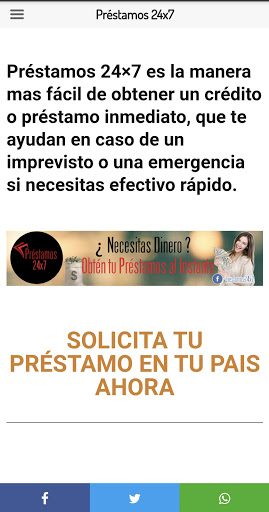Android application Préstamos 24x7 screenshort