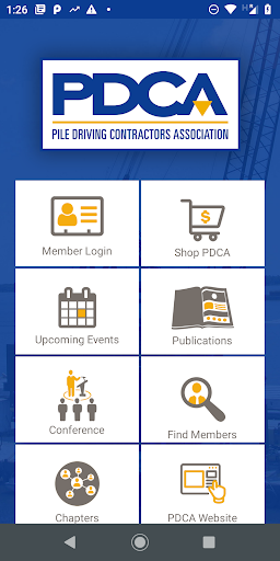 Android application Pile Driving Contractors Assoc screenshort