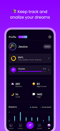 Dreamind: AI Dream Journal Screen 3