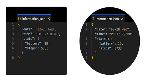 jsonWatchFace screenshot 8