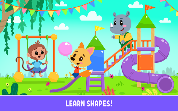 #2. Learn colors, shapes for kids (Android) By: GoKids!