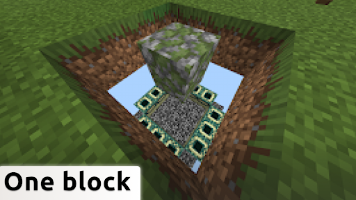 Android application Survival on one block mcpe screenshort