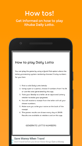 Ithuba Daily Lotto Screen 3