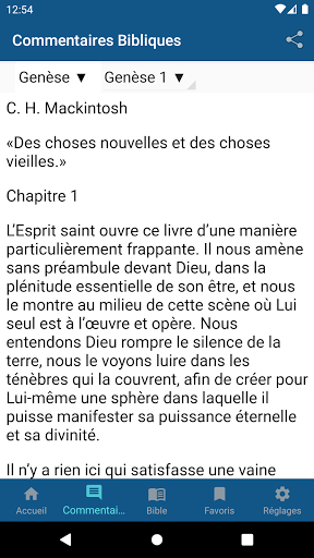 Android application Commentaires Bibliques screenshort