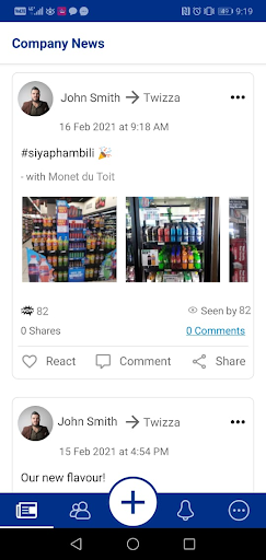 Android application Twizza Connect screenshort