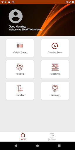 SMART Warehouse Screen 2