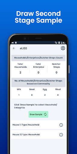 eLISS Data Collection App Screen 3