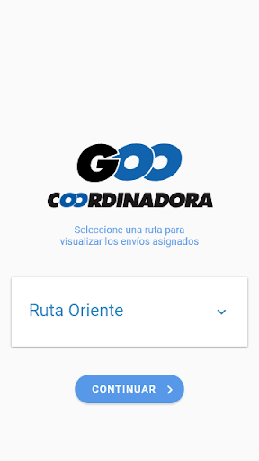 Android application Coordinadora Goo screenshort